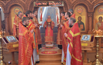 Пасха 2017: Владыка Вениамин в храме Рождества Христова 