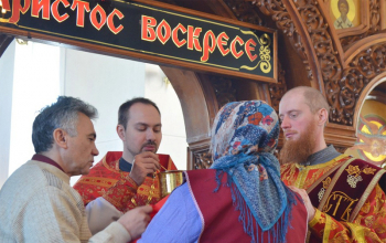 Пасха 2017: Владыка Вениамин в храме Рождества Христова 