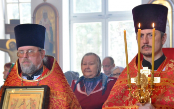Пасха 2017: Владыка Вениамин в храме Рождества Христова 
