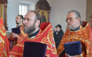 Пасха 2017: Владыка Вениамин в храме Рождества Христова 