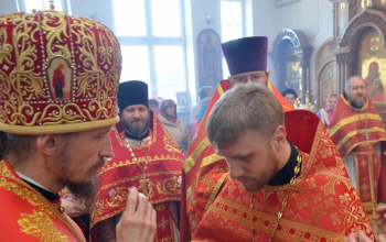 Пасха 2017: Владыка Вениамин в храме Рождества Христова 