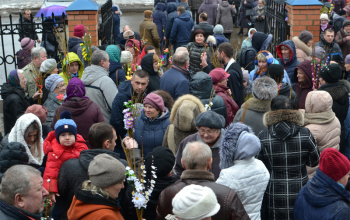 Вербное воскресенье в храмах 1-го Борисовского благочиния