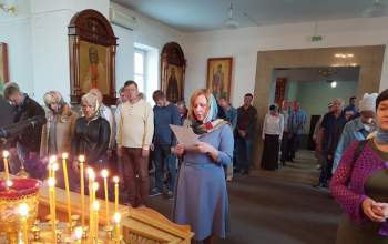 Божественная литургия на белорусском языке в храме Рождества Христова