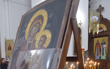 Частица Покрова Пресвятой Богородицы и частица мощей святого великомученика и целителя Пантелеимона прибыли на Борисовщину