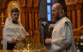 В храм Рождества Христова г. Борисова доставлен благодатный огонь