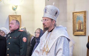 В Навечерие Богоявления епископ Борисовский и Марьиногорский Вениамин совершил Божественную литургию в храме-часовне Святого Богоявления