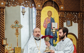 В годовщину со дня кончины протоиерея Иоанна Мисеюка епископ Борисовский и Марьиногорский Вениамин совершил Божественную литургию и панихиду