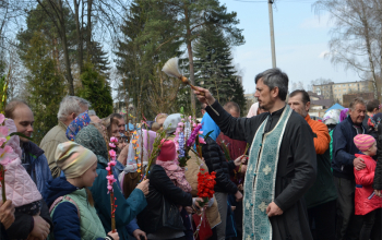 Вербное воскресенье в храме Рождества Христова г. Борисова