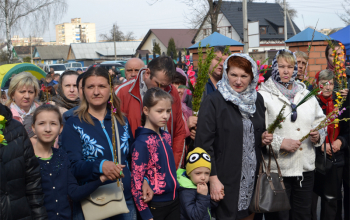 Вербное воскресенье в храме Рождества Христова г. Борисова