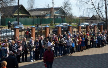 Вербное воскресенье в храме Рождества Христова г. Борисова