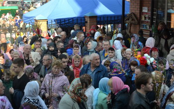 Вербное воскресенье в храме Рождества Христова г. Борисова