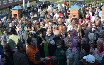 Вербное воскресенье в храме Рождества Христова г. Борисова
